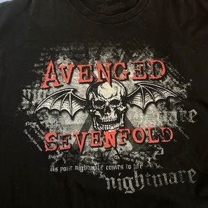 Avenge sevenfold nightmare t shirt size L